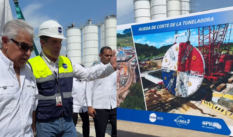 La tuneladora 'Panamá' da inicio a la construcción del túnel de la Línea 3 del Metro 