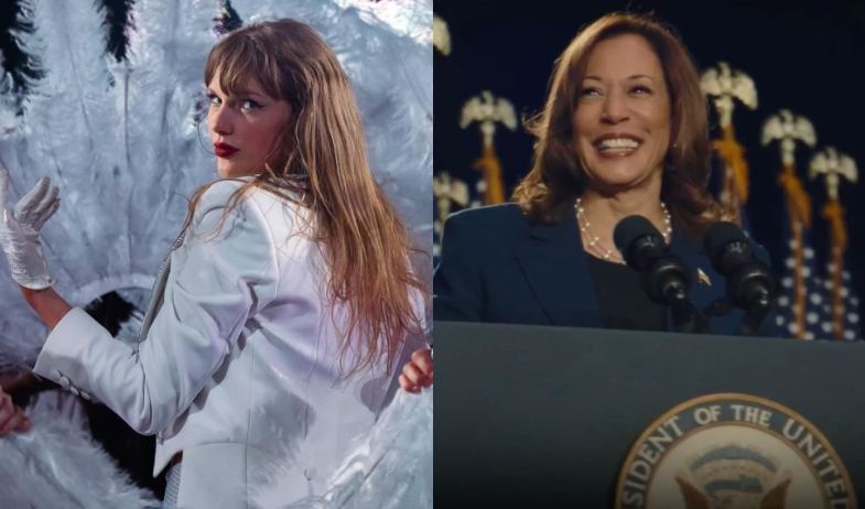 Fans de Taylor Swift lanzan campaña de apoyo a Kamala Harris durante su gira 