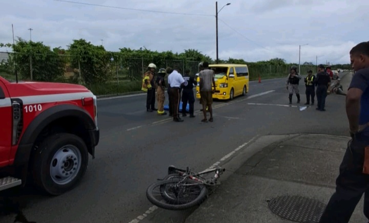 Conductor de bicicleta murió en accidente de tránsito en la ciudad de Colón 