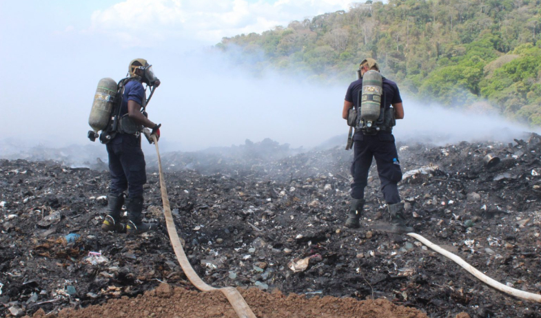  Implementarán estrategias para combatir incendios en el Relleno Sanitario de Cerro Patacón  