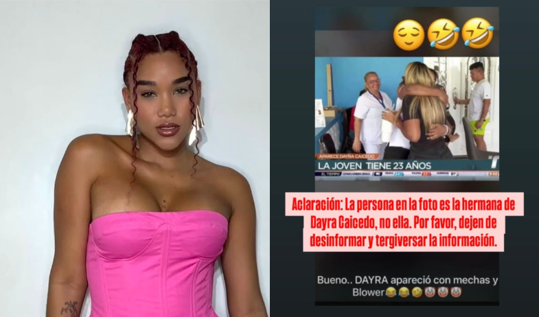 ¡Falsa identificación en redes! Aclaran que la imagen viral no es de Dayra Caicedo 