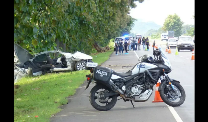 Accidente de tránsito en Río Chico de la provincia de Coclé.