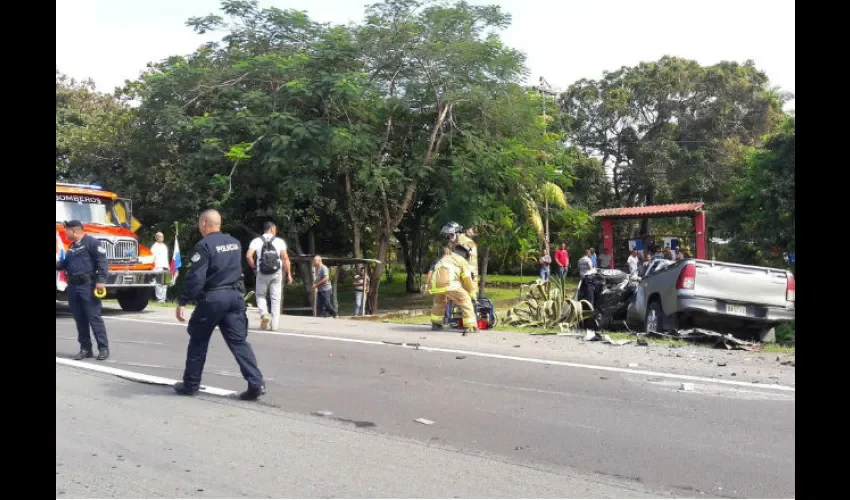 Accidente de tránsito en Coclé