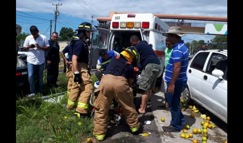 Accidente vial.