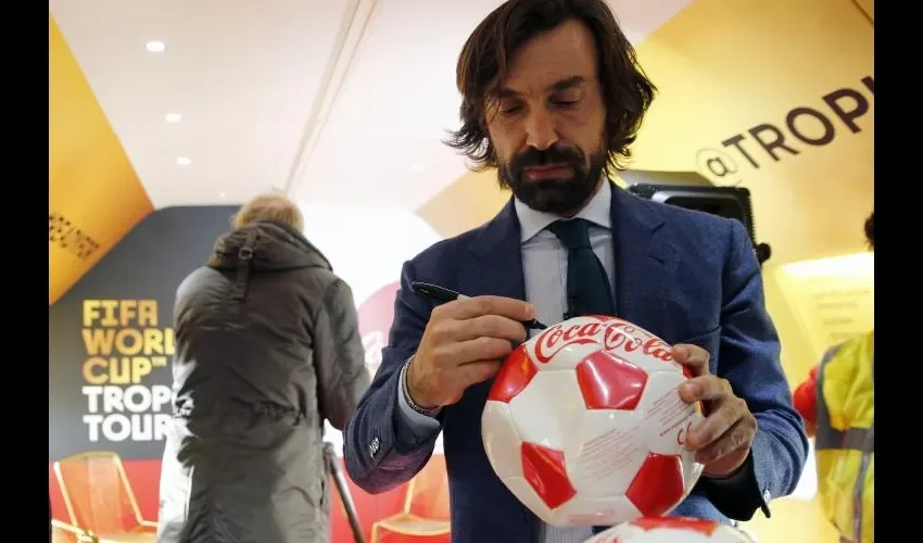 Andrea Pirlo y su guiño a Panamá.