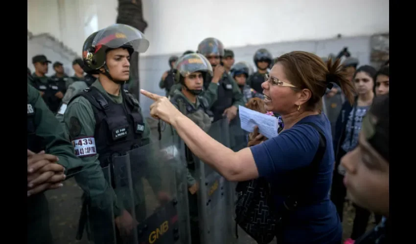 Foto ilustrativa de las protestas en Venezuela 