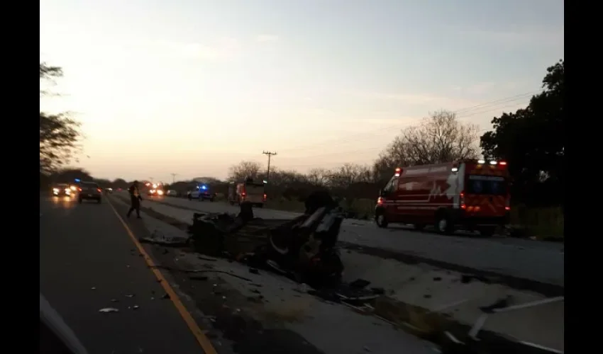 Foto ilustrativa del accidente en Antón. 