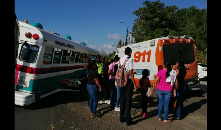 Foto ilustrativa del área del accidente. 