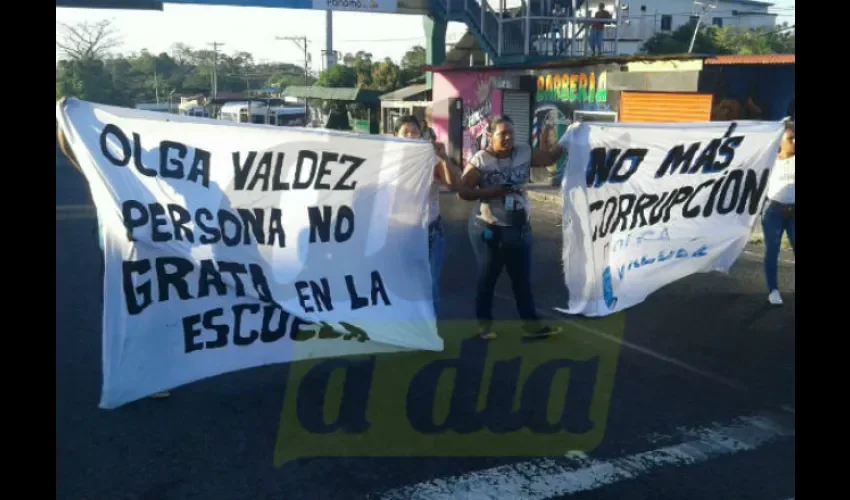 Protesta en Colón.