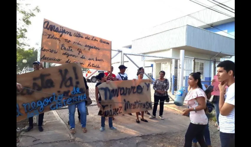 Foto ilustrativa de la protesta pacífica. 