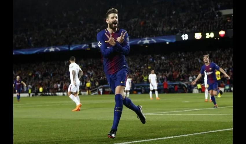 Gerard Piqué fue uno de los autores de los goles del Barcelona.