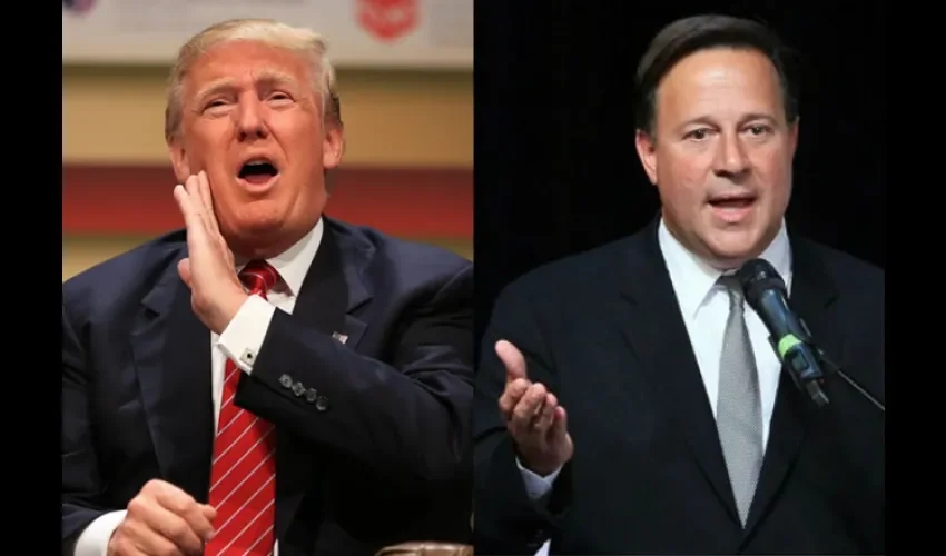 Donald Trump y Juan Carlos Varela.