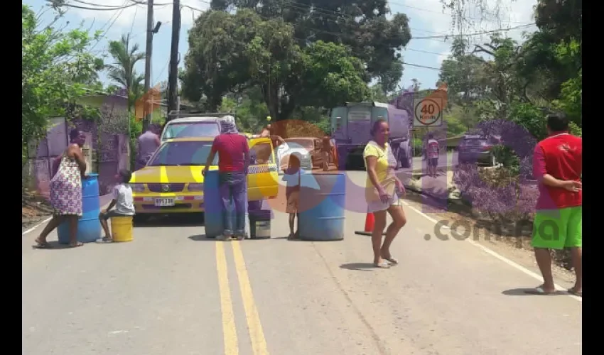 Protesta en Colón. 