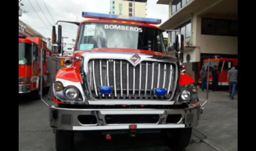 Carros de los bomberos. 