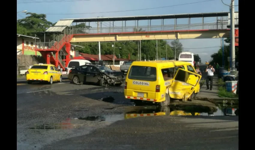 Accidente de tránsito en Colón. 