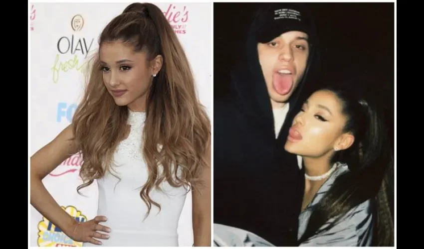 Ariana Grande y Pete Davidson.