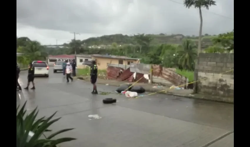 Lugar donde ocurrió el incidente. Foto: Diómedes Sánchez