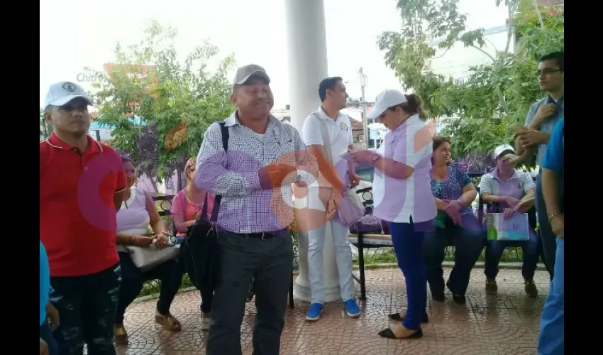 Paro de docentes en Herrera. 