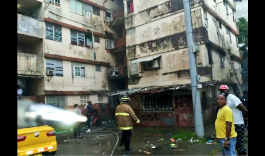 Incendio en Colón. 