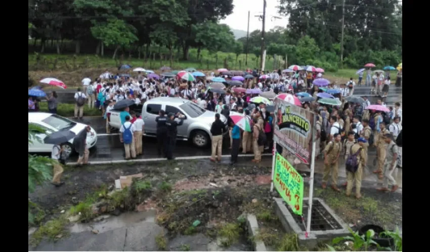 Protesta en Capira. 