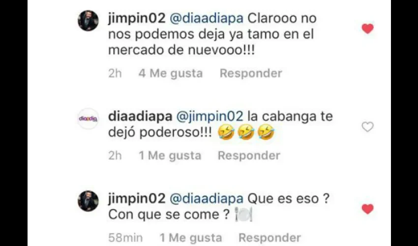 Conversación con el CM. Foto: Instagram