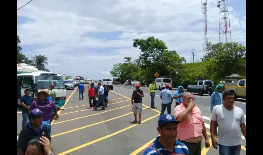 Protesta en Chiriquí.