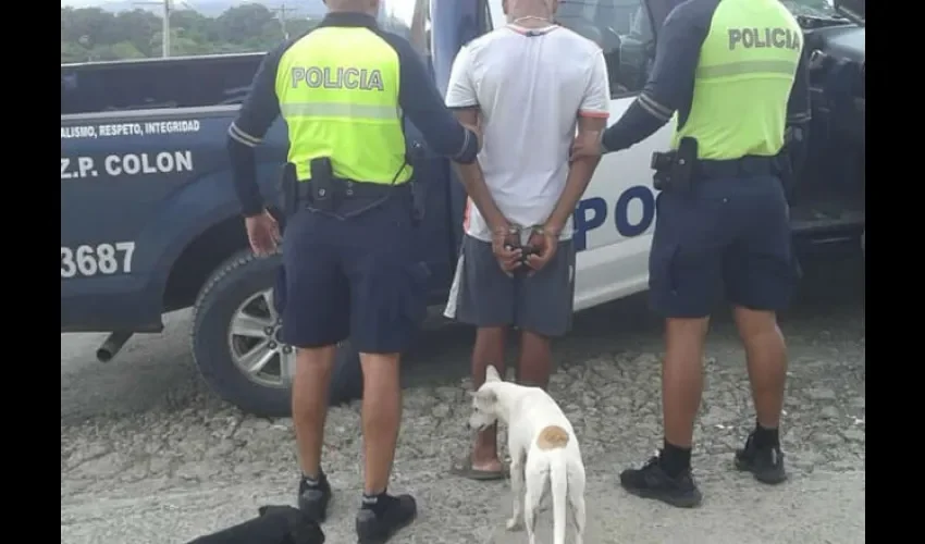 Operativo policial en Colón.