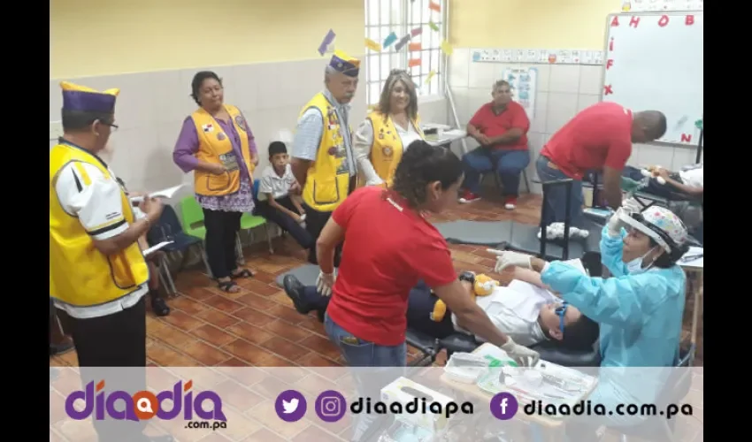 El Club de Leones de Arraiján organizó la jornada de salud bucal. Foto: Jesús Simmons