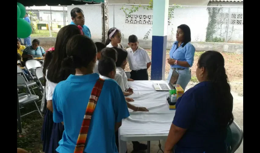 El proyecto también se realizó en la Escuela La Zanguegas, en La Chorrera. Foto: Cortesía