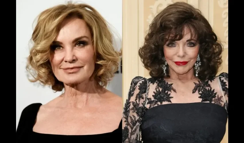 Foto ilustrativa de Jessica Lange y Joan Collins. Cortesía. 