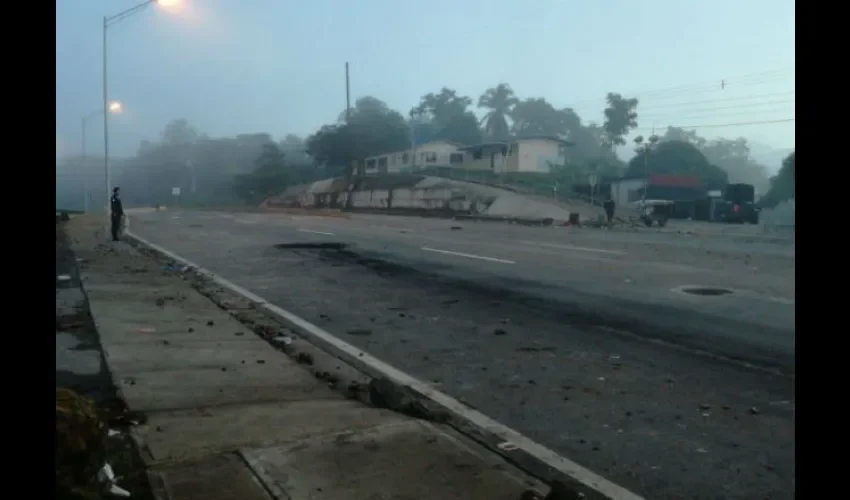 Protesta en Chiriquí.