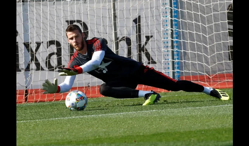 El guardameta español del Manchester United David De Gea. Foto:EFE