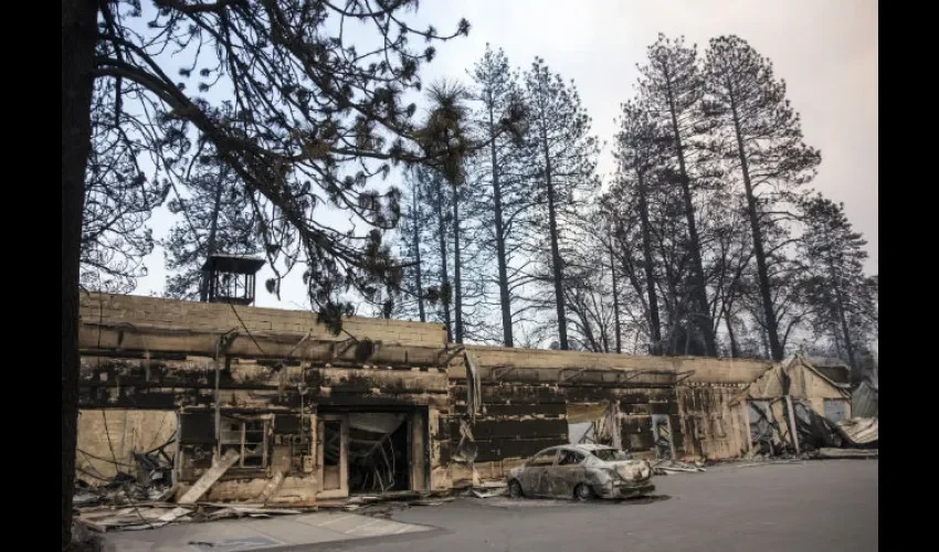 El fuego ha arrasado áreas residenciales completas. Foto: EFE