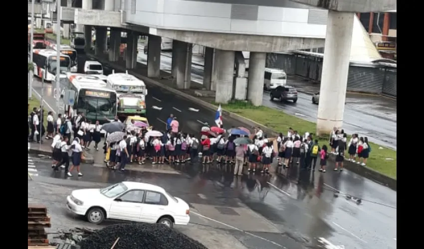 El cierre duró algunos minutos. Foto: Cortesía