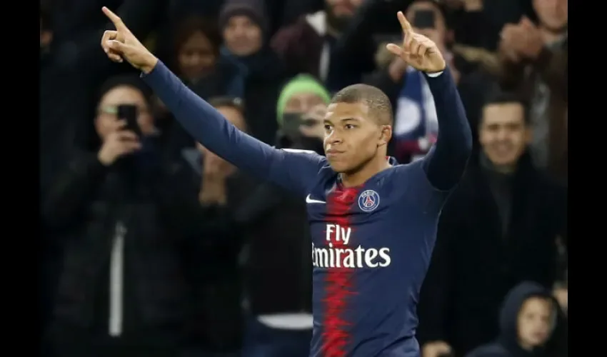 El jugador del PSG Kylian Mbappé. Foto: EFE