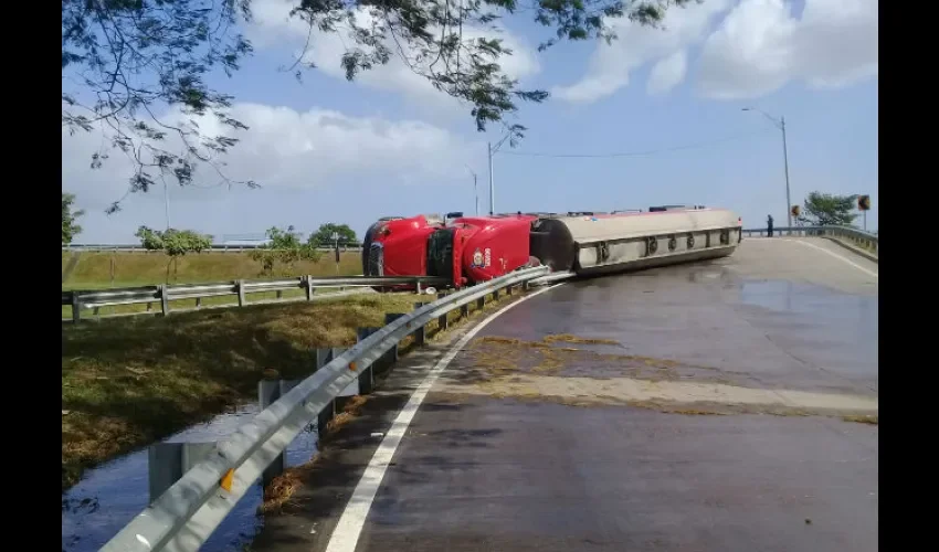 Foto ilustrativa del accidente de tránsito. 