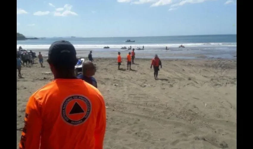 Sinaproc en playa Morrillo.