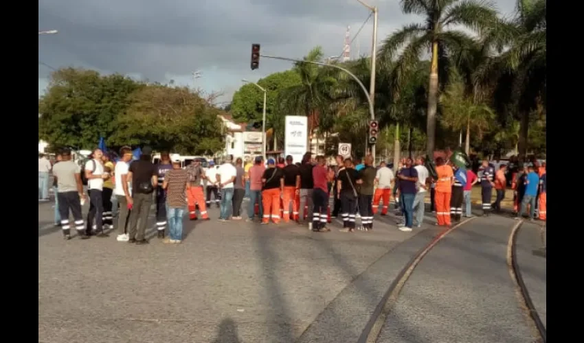 Todo el día han protestado. Foto: Cortesía