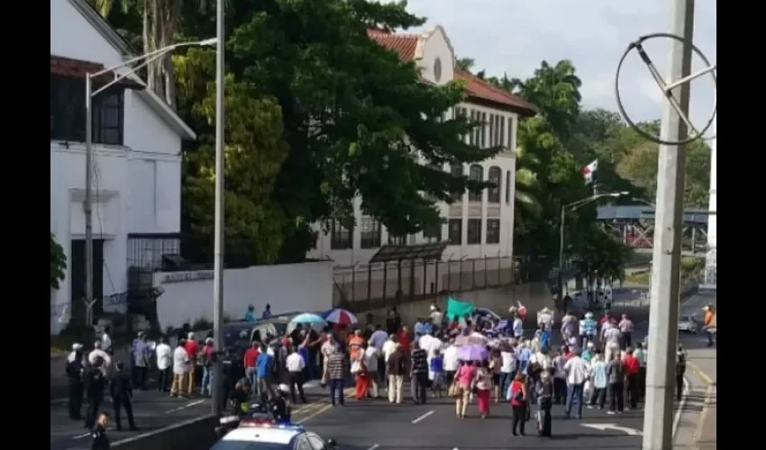 Protesta de jubilados. 