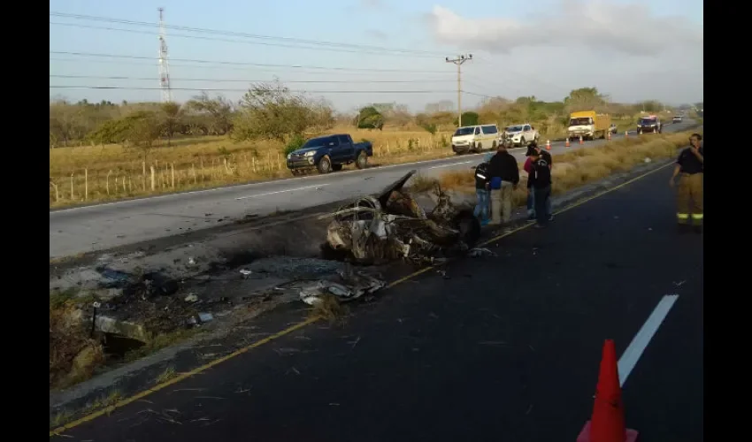 Foto ilustrativa del área del accidente. 