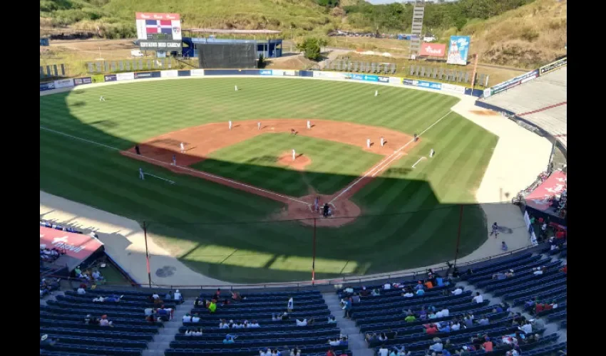 Estadio Rod Carew, donde se desarrolla el encuentro deportivo. Foto: @AlfonsoSaerG