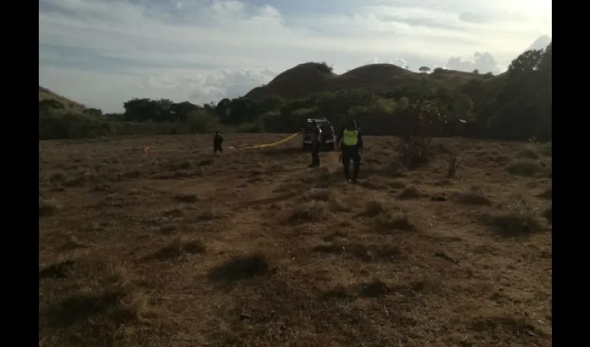 Las autoridades tuvieron problemas para hacer el levantamiento del cadáver. Había muchas abejas. Foto: Melquiades Vasquez