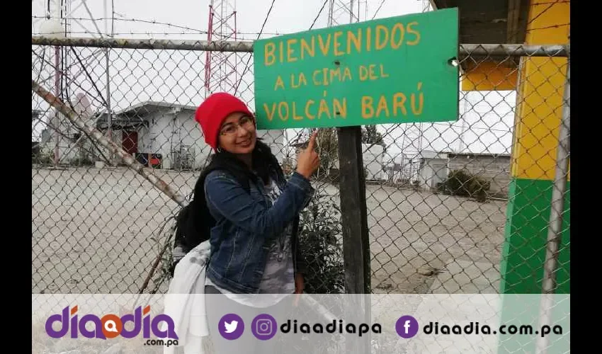 Cedeño piensa volver a escalar hacia la cima del volcán. Foto: Cortesía