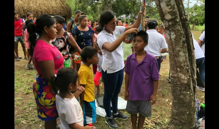 Atendieron a muchos niños. Foto: Cortesía