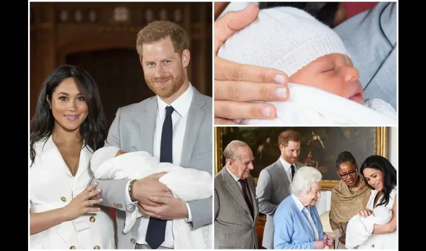 Archie Harrison Mountbatten-Windsor pesó 3,3 kilos al nacer, es el séptimo en la línea de sucesión al trono británico.