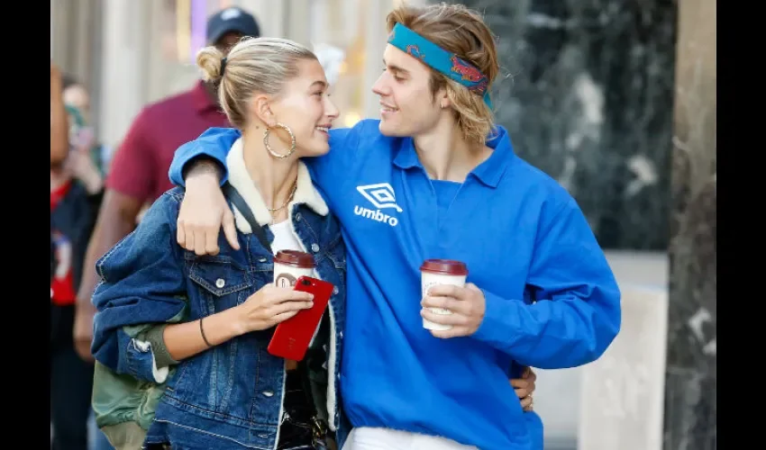 Justin Bieber y Hailey Baldwin.