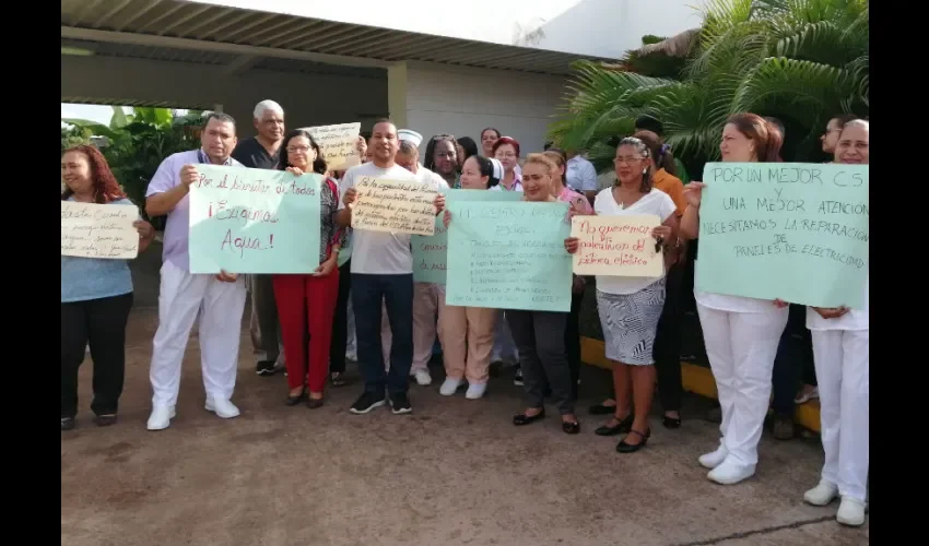 Foto ilustrativa de la protesta. 