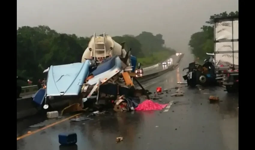 Foto ilustrativa del área del accidente. 