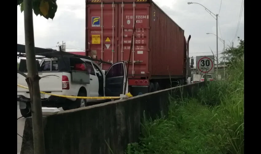 Foto ilustrativa del área del accidente. 