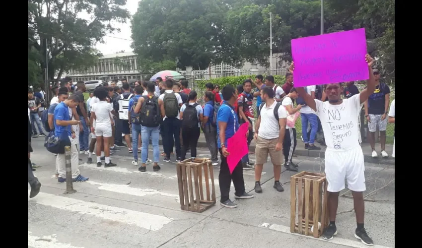 Foto ilustrativa del área de la protesta. 